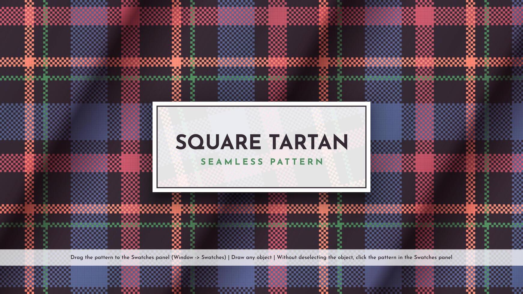 nahtlos Platz Tartan Muster. traditionell schottisch Textur. modisch Stoff. Textil- Hintergrund vektor