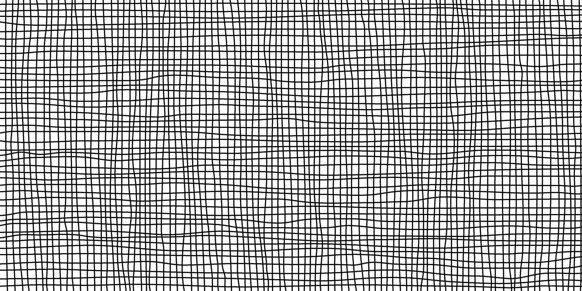 kors och tvärs svart linje på en transparent bakgrund. ritad för hand flor textur. abstrakt svartvit baner. vektor illustration.
