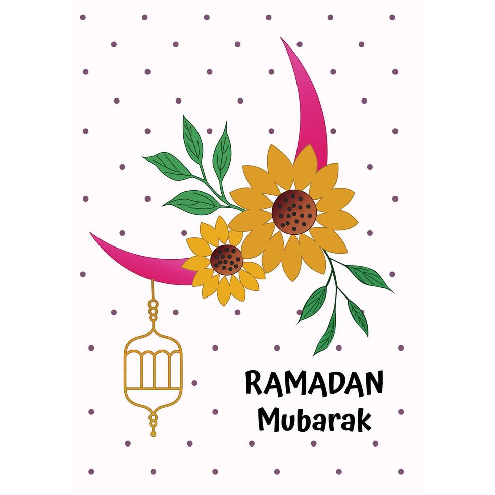 vektor illustration av ramadan kareem hälsningar kort