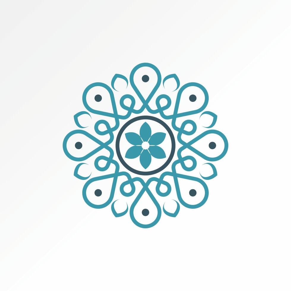 Logo Design Grafik Konzept kreativ Prämie abstrakt Vektor Lager Zeichen anatolisch Kultur wolle Teppich Motiv Design verbunden Innere orientalisch schön