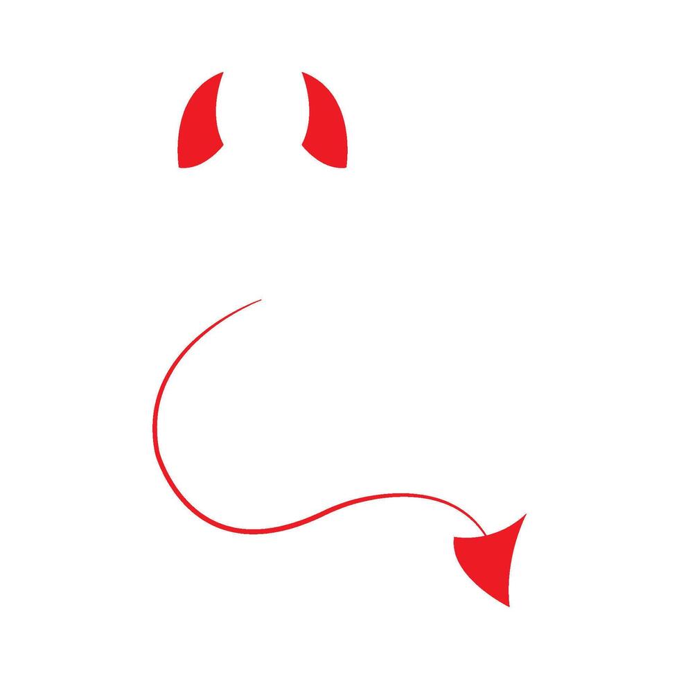 djävulen logotyp vektor