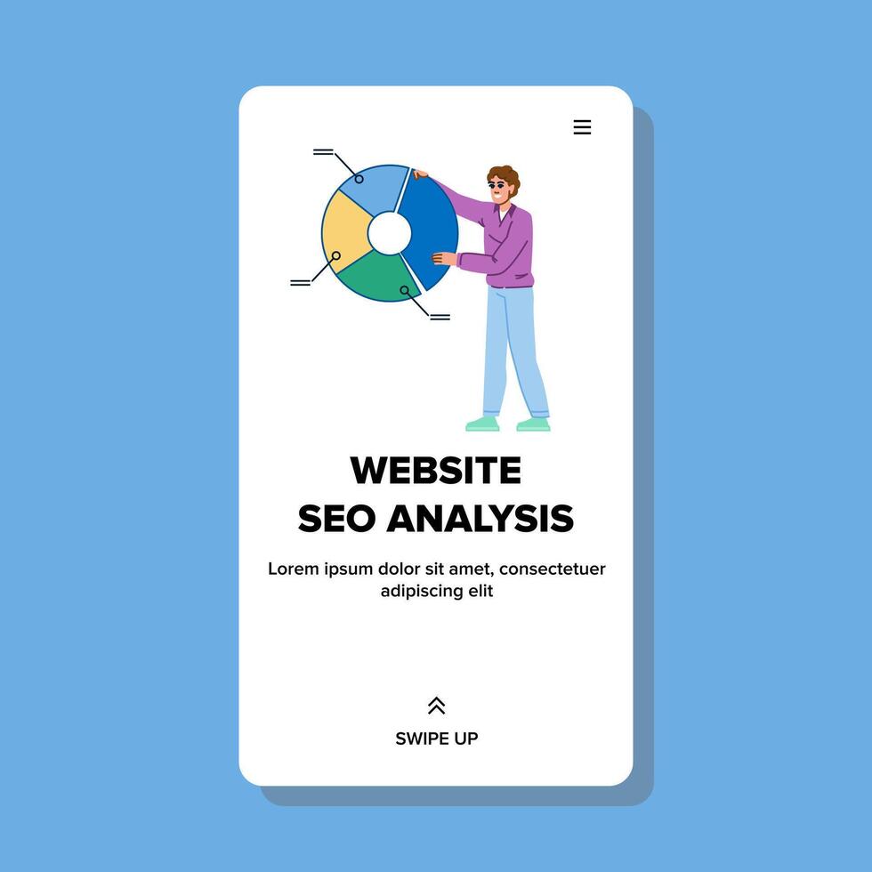 Google Webseite SEO Analyse Vektor