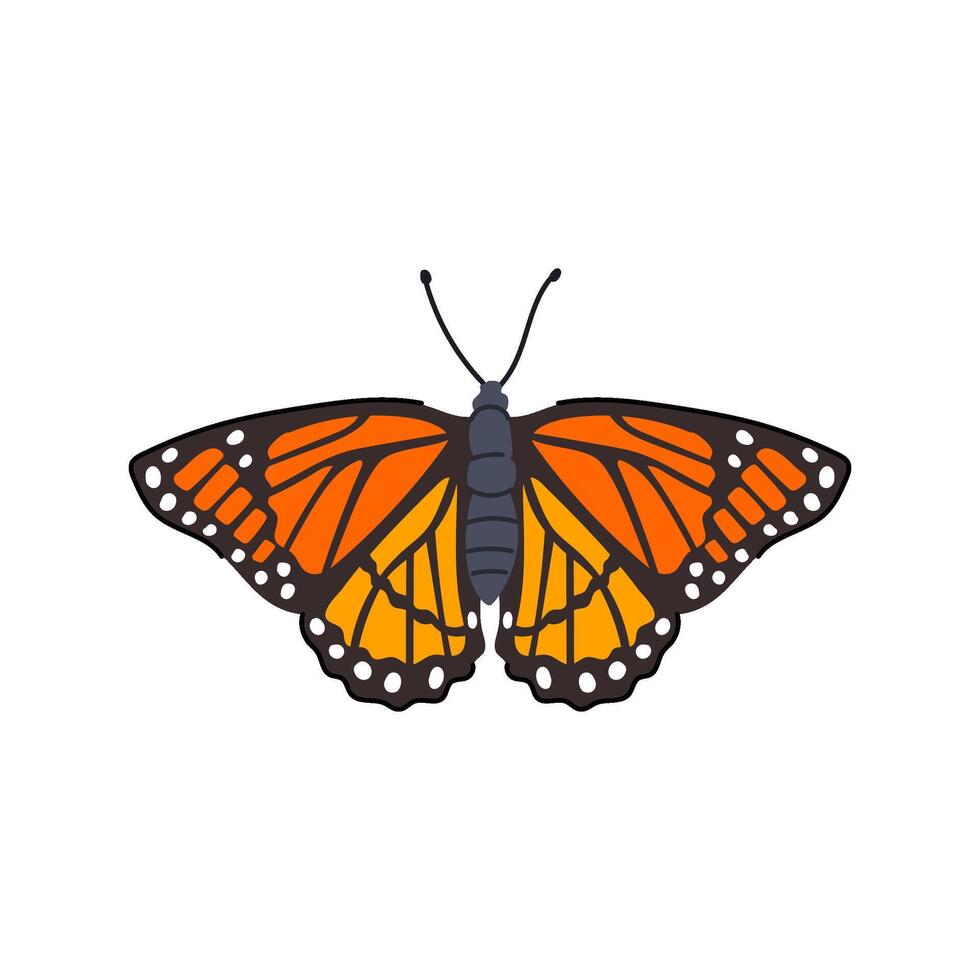 Flügel Schmetterling Karikatur Vektor Illustration
