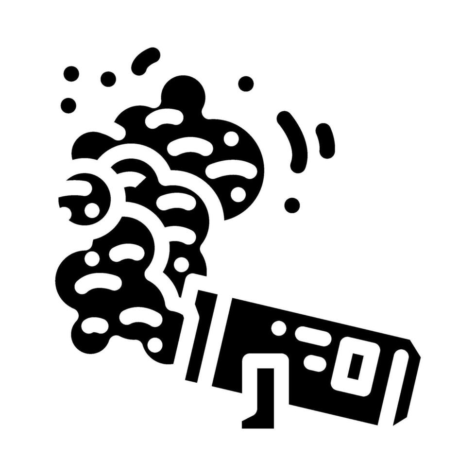 Rap Disko Party Glyphe Symbol Vektor Illustration