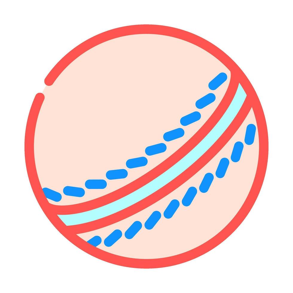 Ball Krocket Spiel Farbe Symbol Vektor Illustration