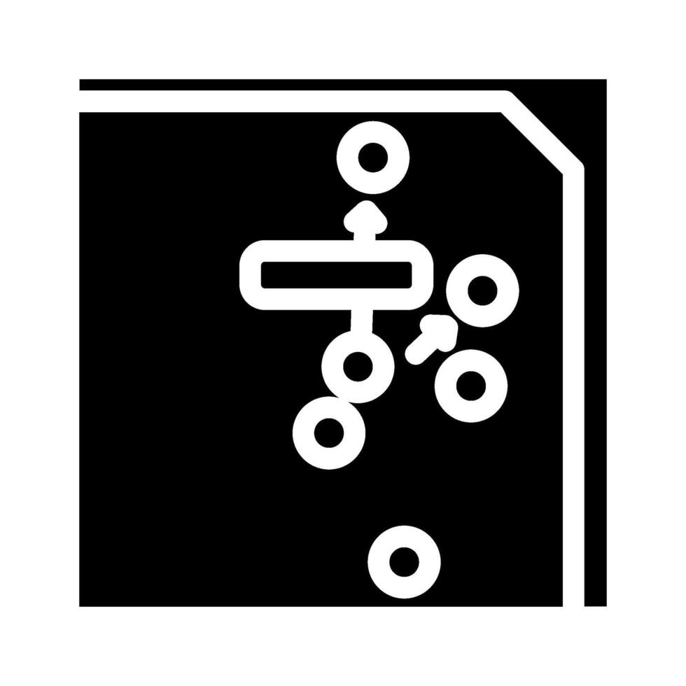 trippel- skala krocket spel glyf ikon vektor illustration