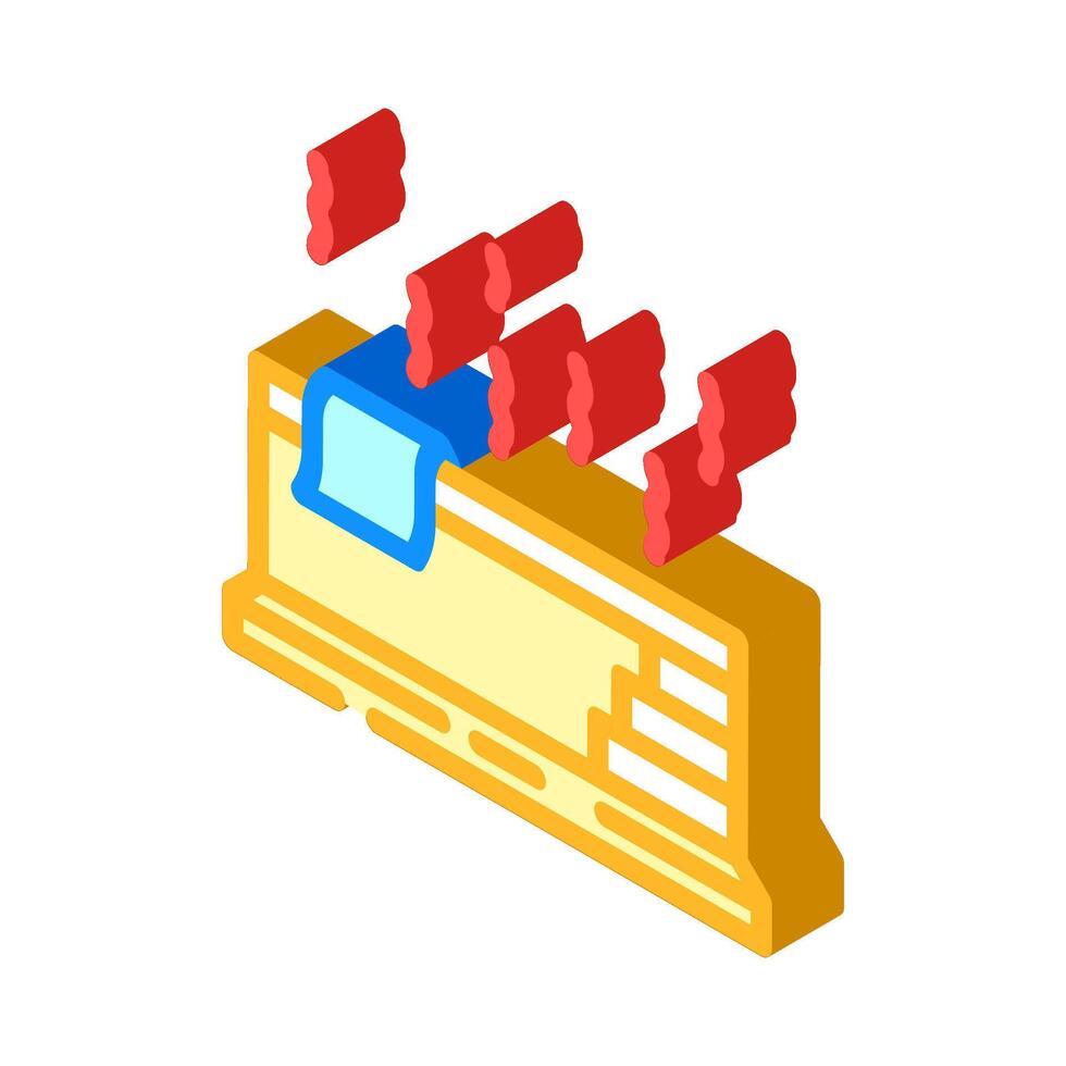 Baden Sauna isometrisch Symbol Vektor Illustration