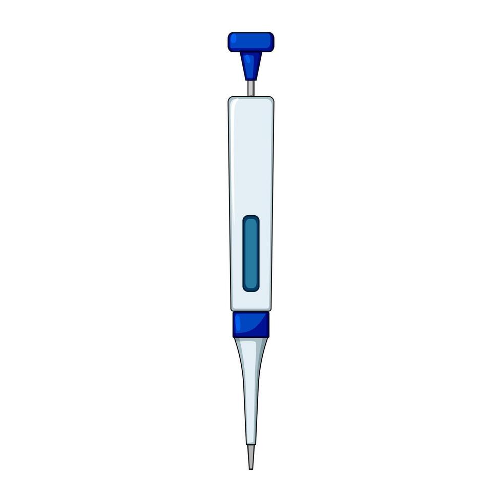 Serum Pipette Karikatur Vektor Illustration