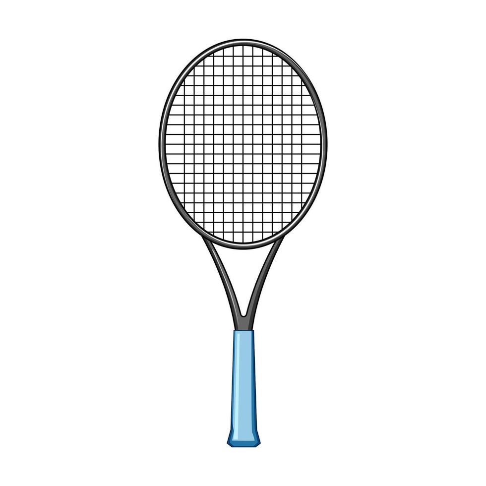 Ausrüstung Tennis Schläger Karikatur Vektor Illustration