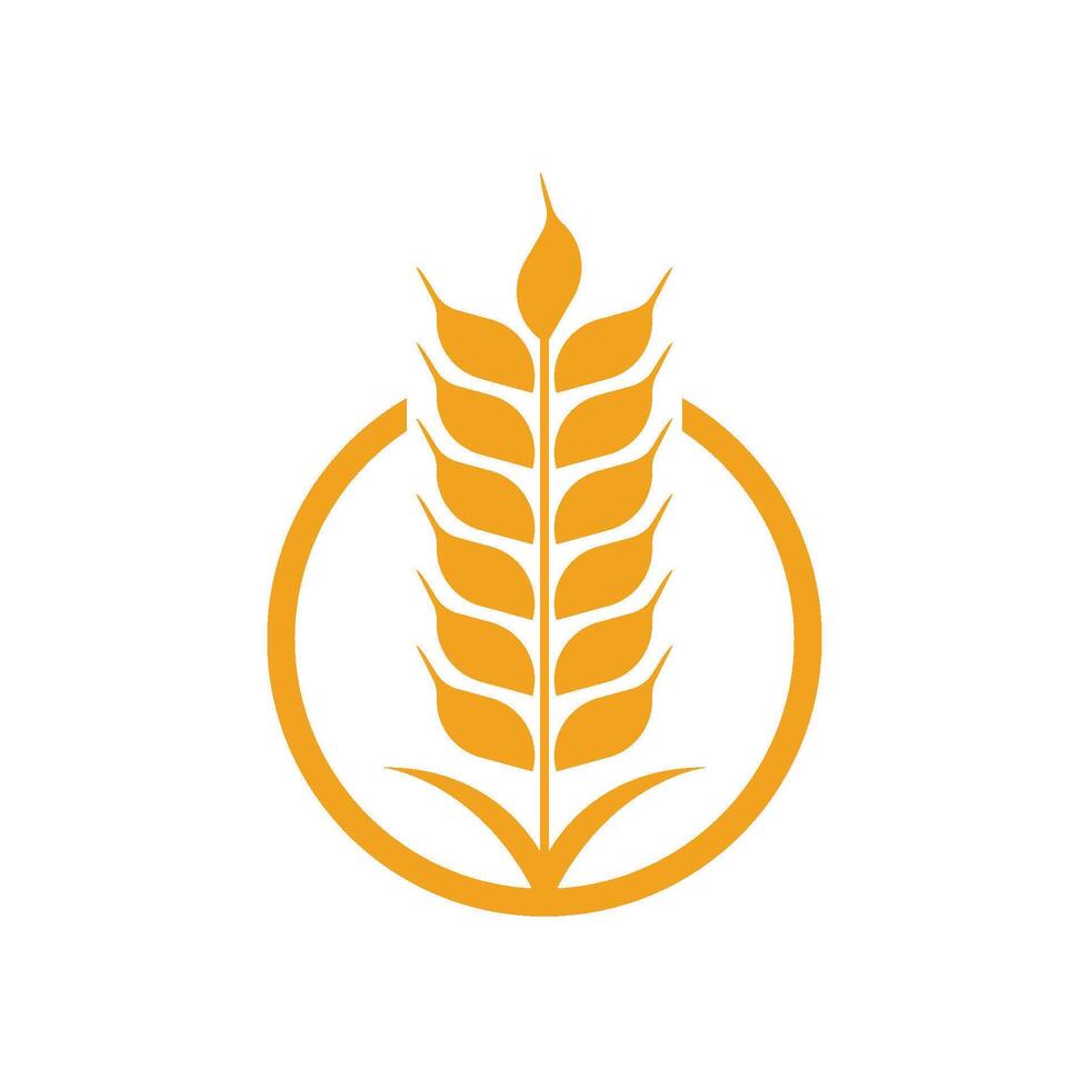 Landwirtschaft Weizen Logo vektor