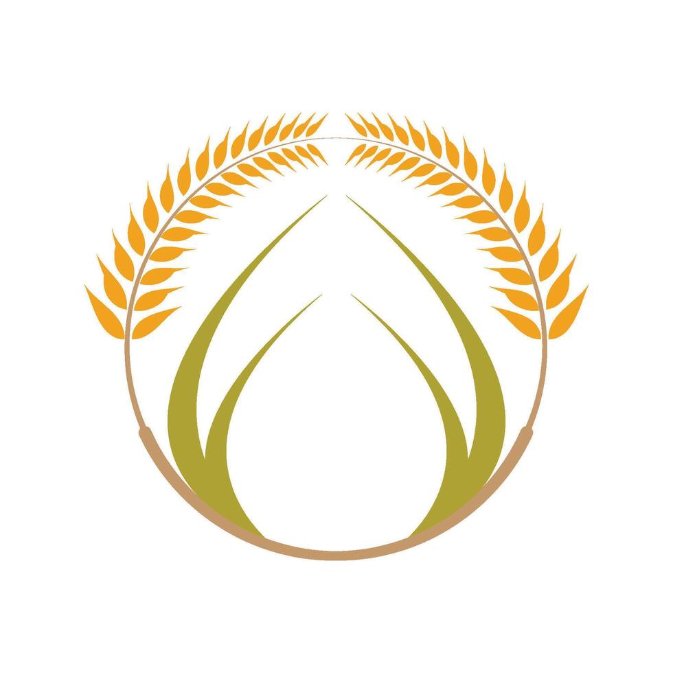 Landwirtschaft Weizen Logo vektor