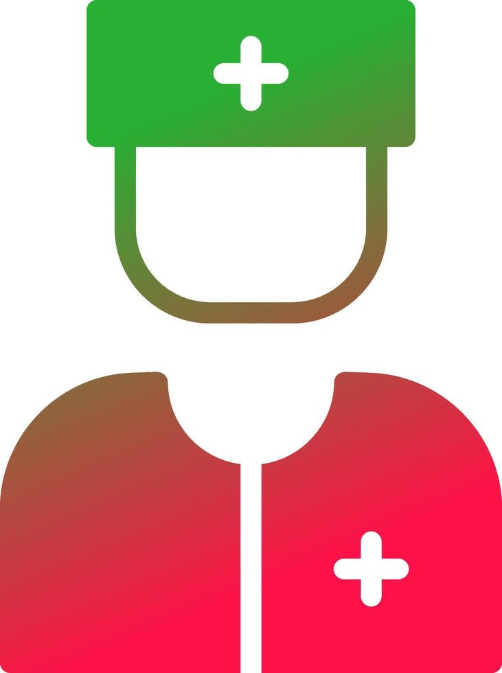 Krankenschwester kreatives Icon-Design vektor