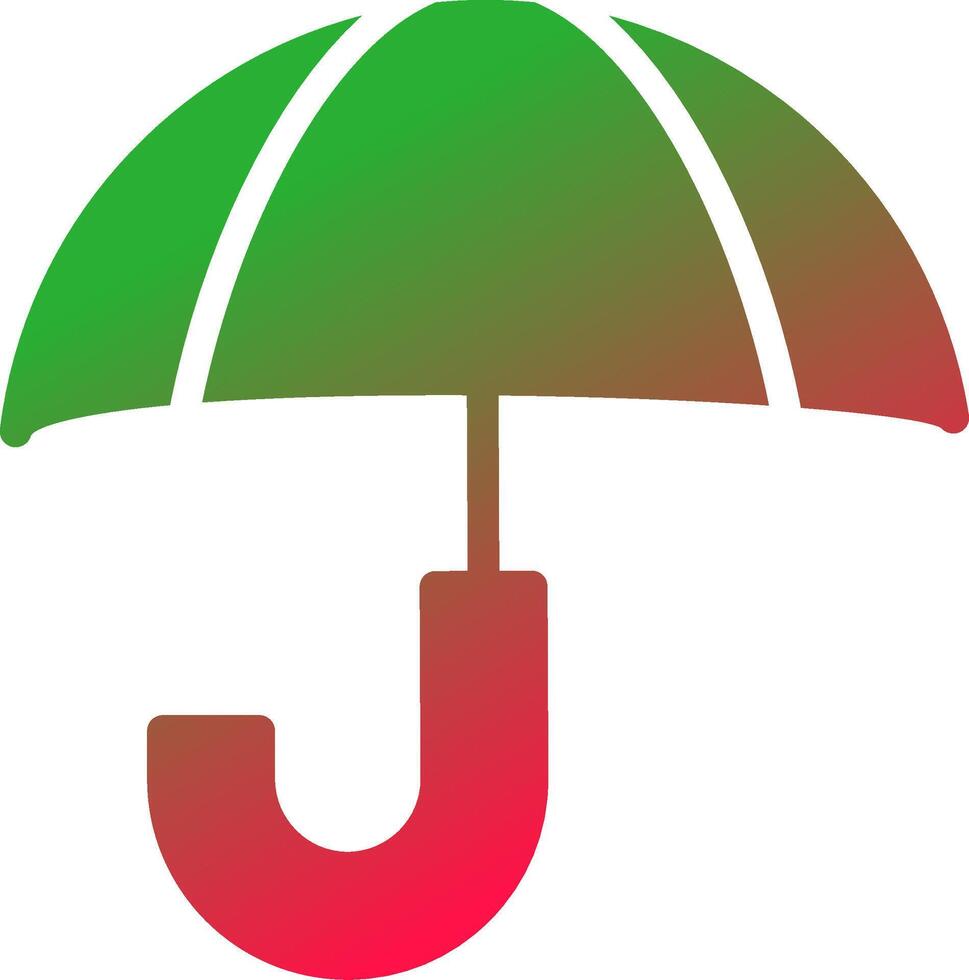 Regenschirm kreatives Icon-Design vektor