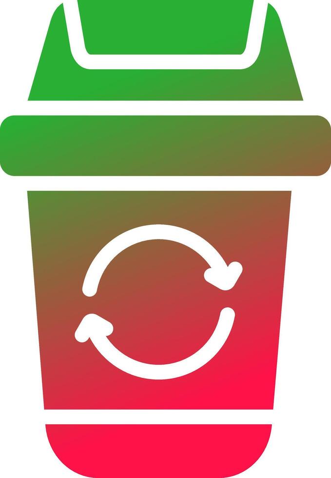 Müll recyceln kreativ Symbol Design vektor