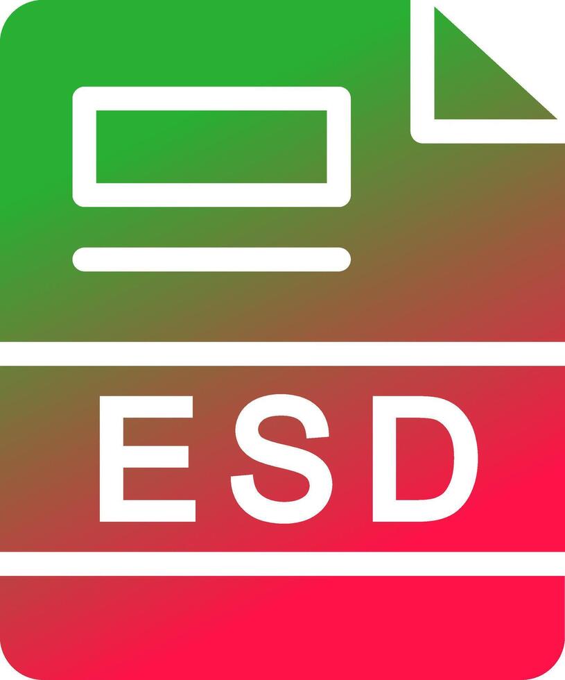 esd kreativ Symbol Design vektor