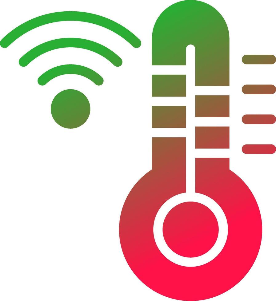 Thermostat kreativ Symbol Design vektor