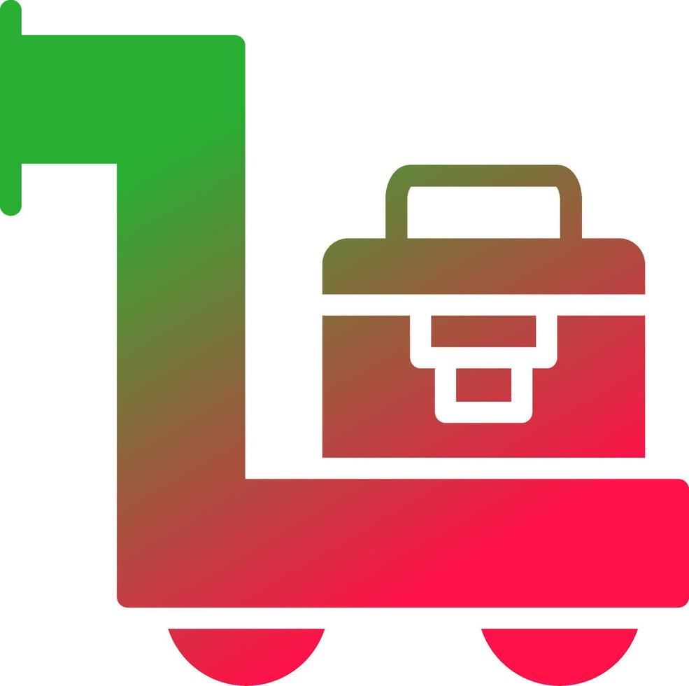 Trolley kreatives Icon-Design vektor