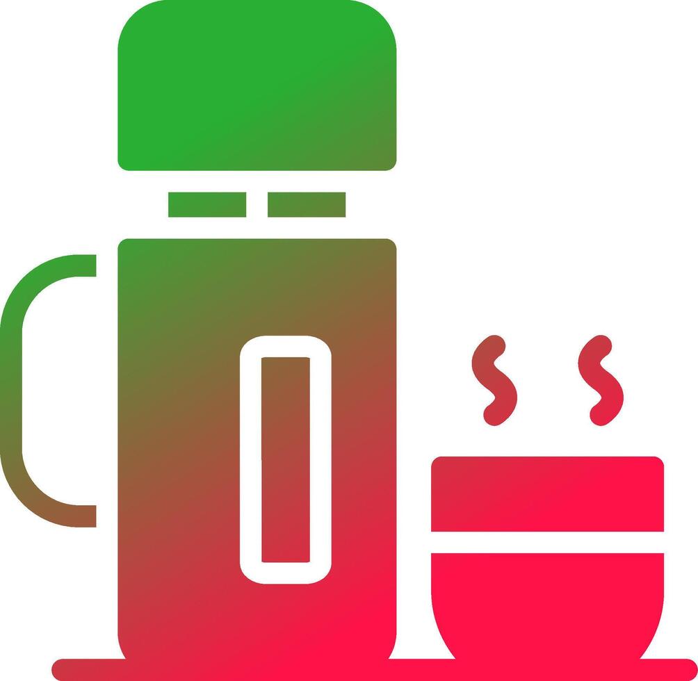 Thermos kreatives Icon-Design vektor