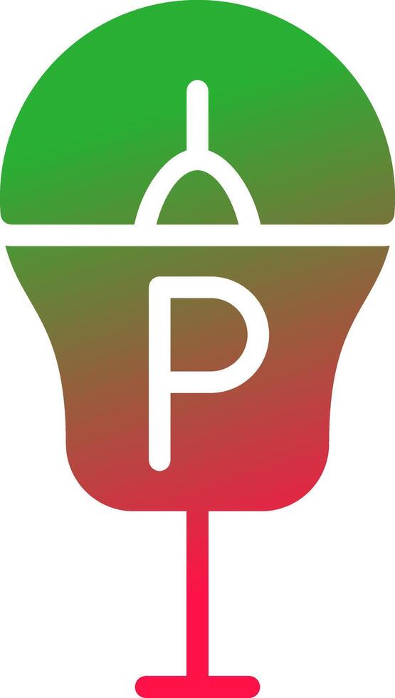 Parkplatz Meter kreativ Symbol Design vektor