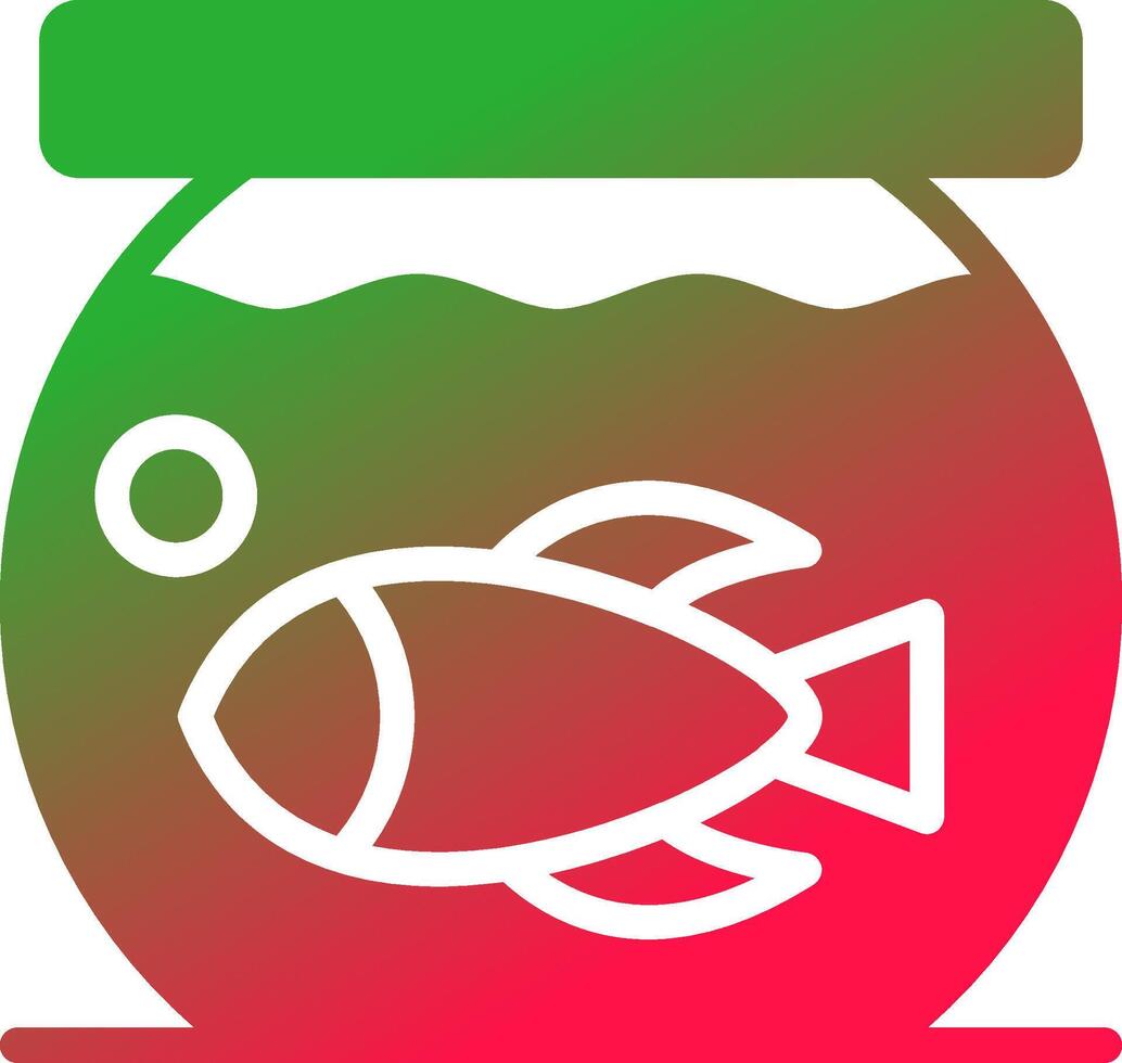 Fish Bowl kreatives Icon-Design vektor