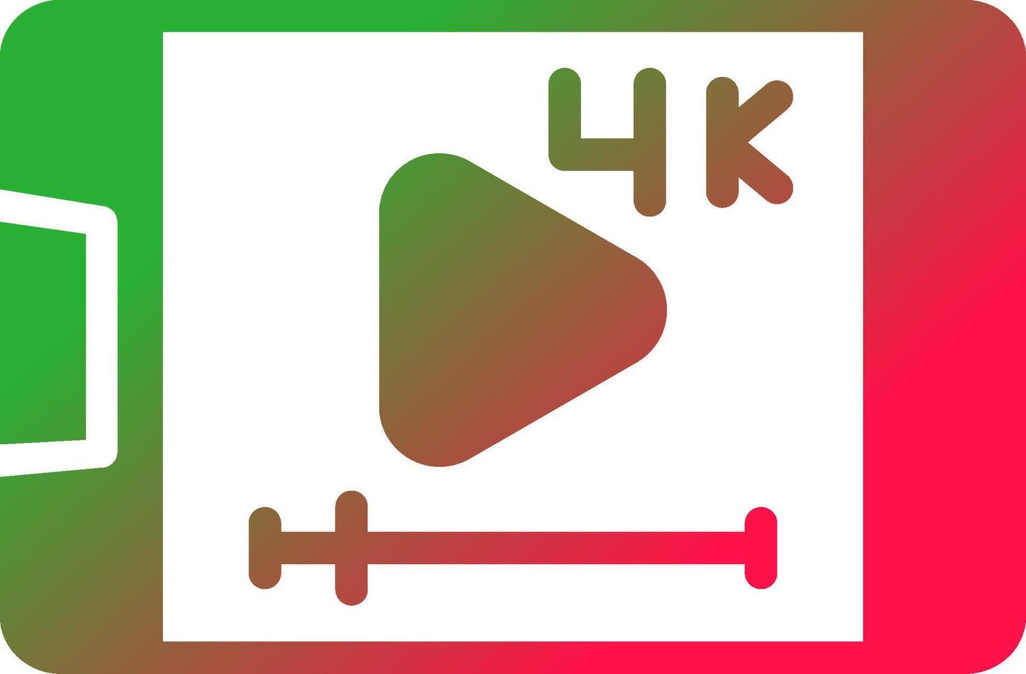 Video-Streaming kreatives Icon-Design vektor