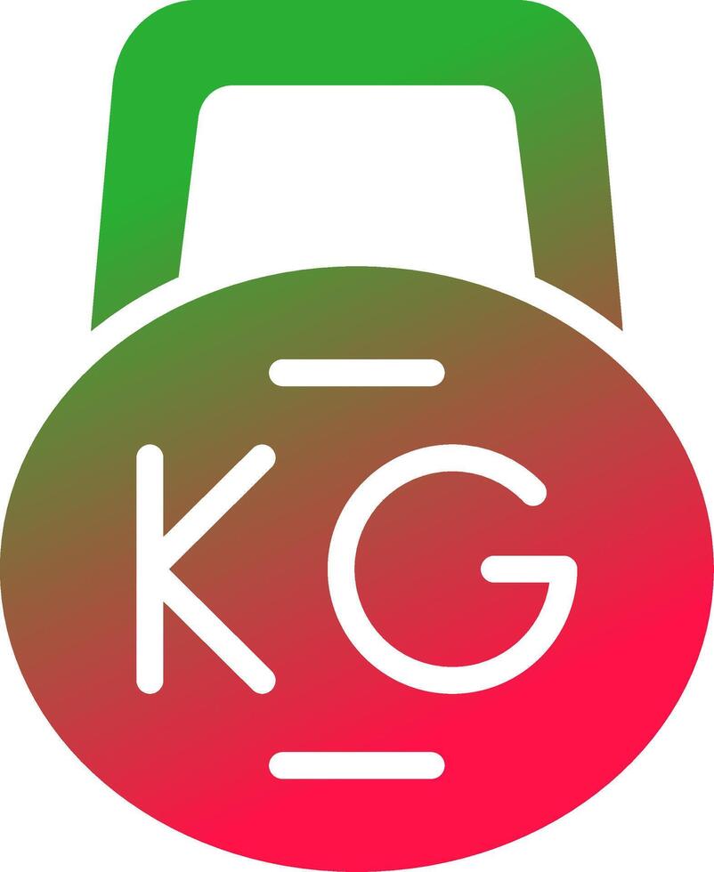 Kettlebell kreatives Icon-Design vektor