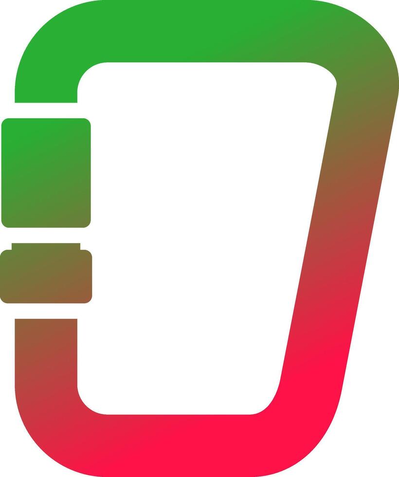 Karabiner kreatives Icon-Design vektor