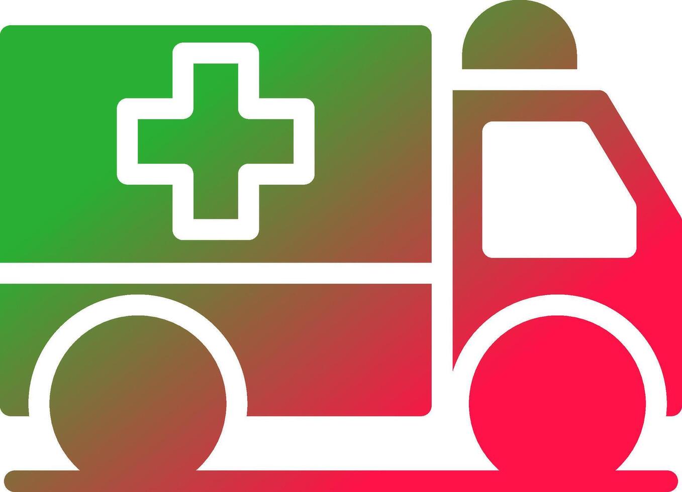 ambulans kreativ ikon design vektor
