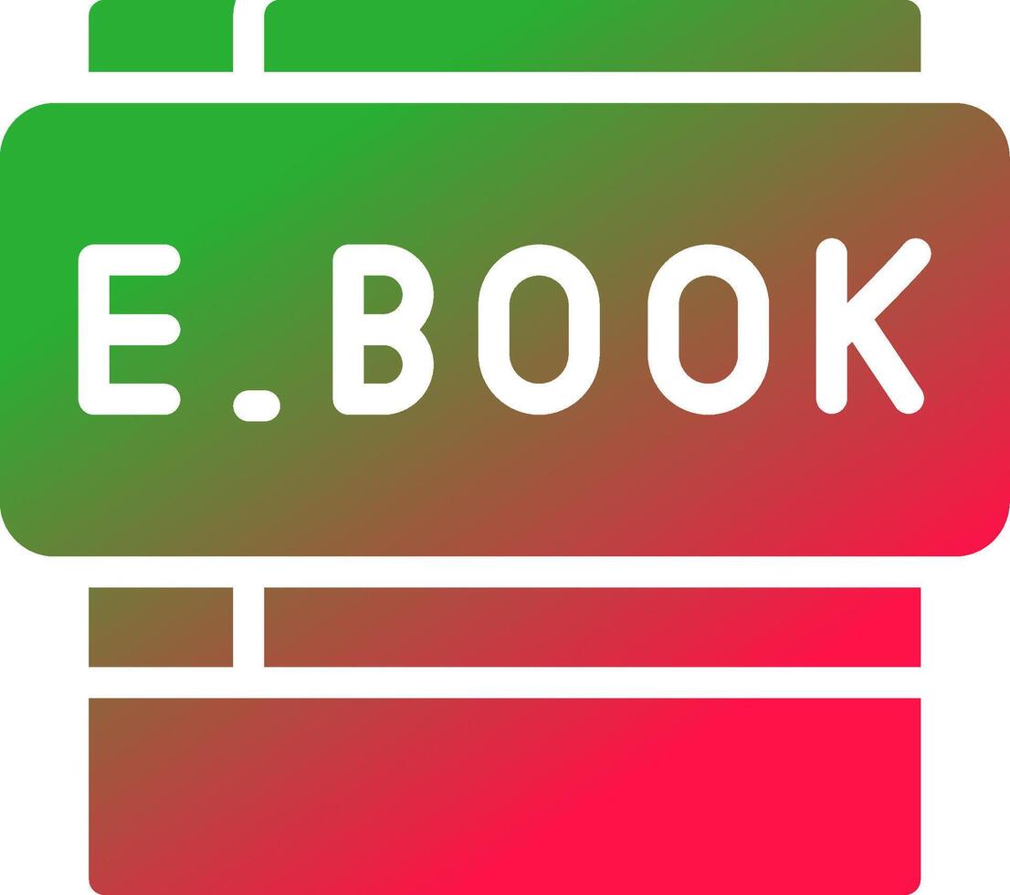 e-böcker kreativ ikon design vektor