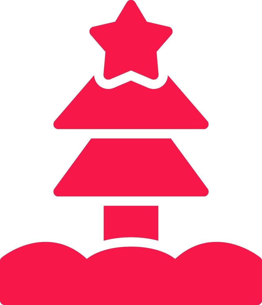 Weihnachtsbaum kreatives Icon-Design vektor
