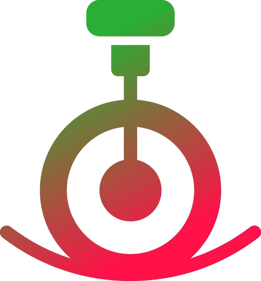 Einrad-Performance kreatives Icon-Design vektor