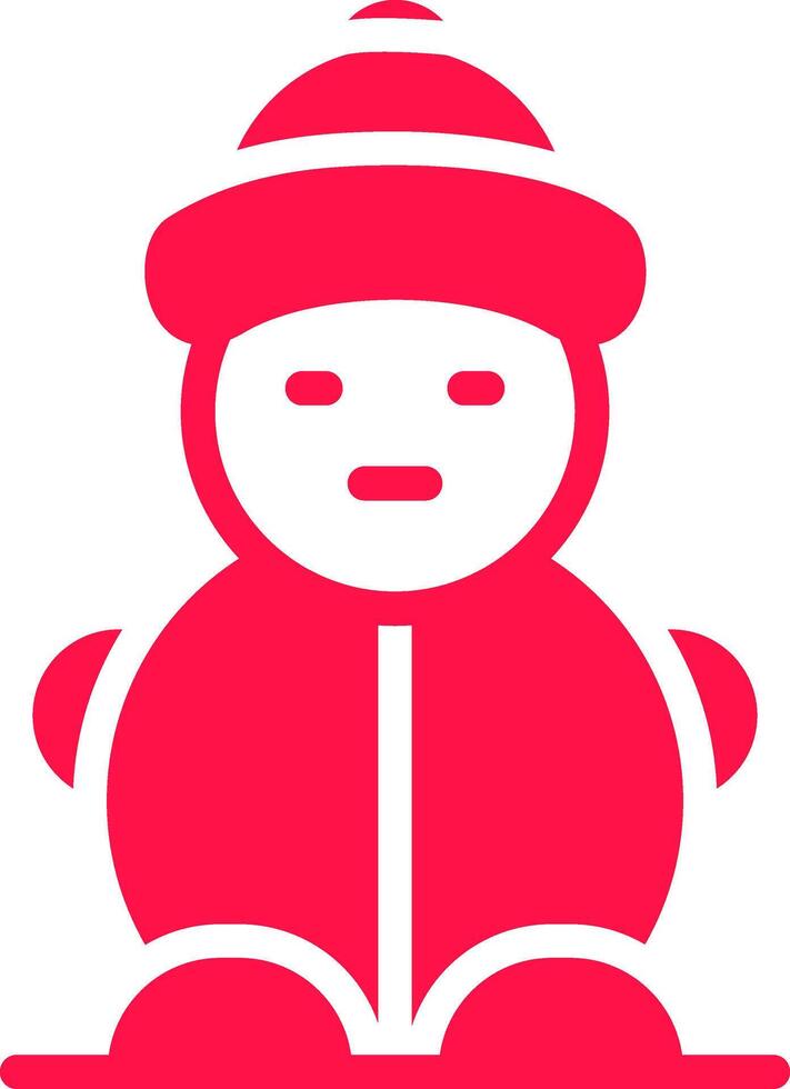 Schneemann kreatives Icon-Design vektor