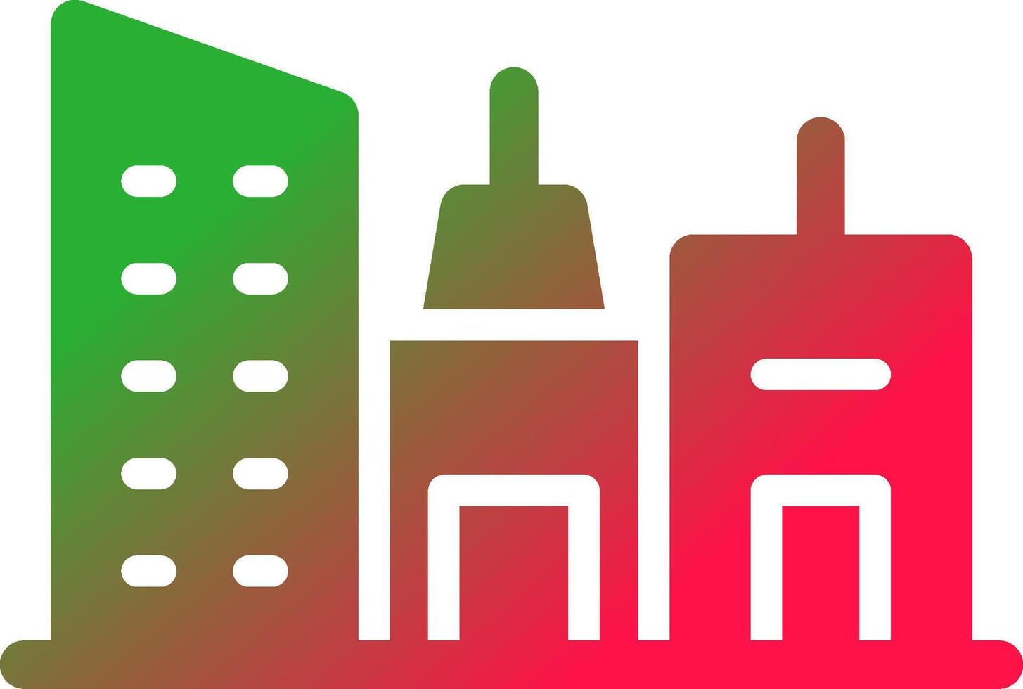 Immobilien Gebäude kreatives Icon-Design vektor