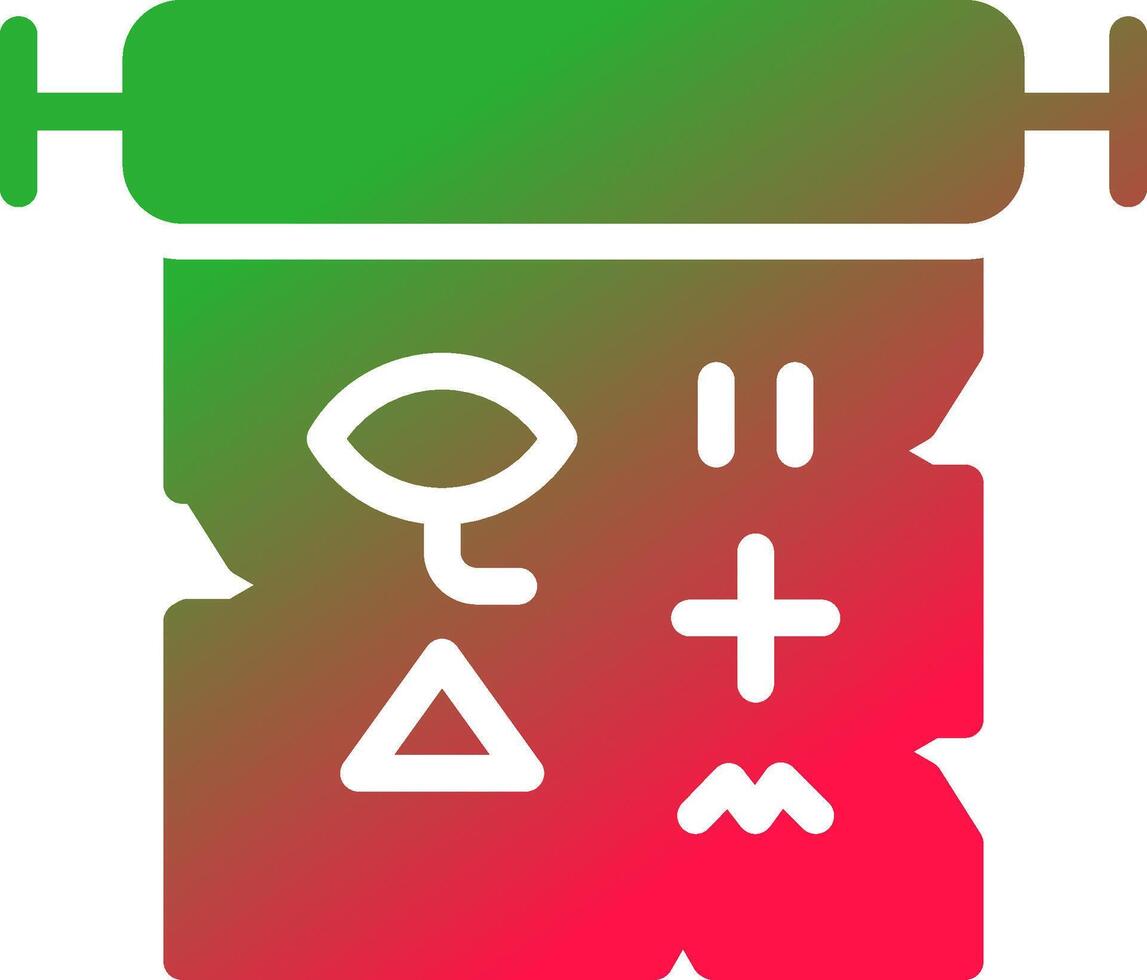 Hieroglyphe kreatives Icon-Design vektor