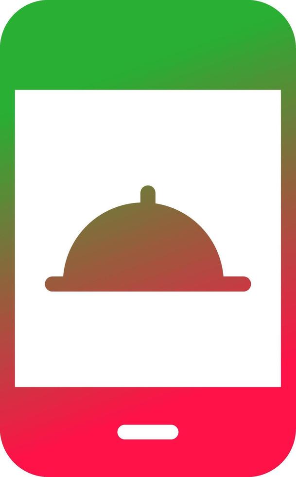 Food-App kreatives Icon-Design vektor