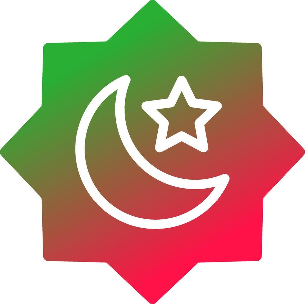 muslimisches kreatives Icon-Design vektor