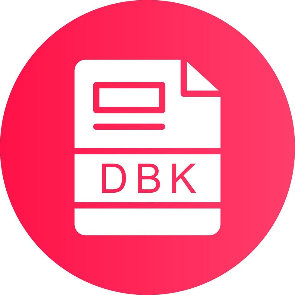 dbk kreativ ikon design vektor