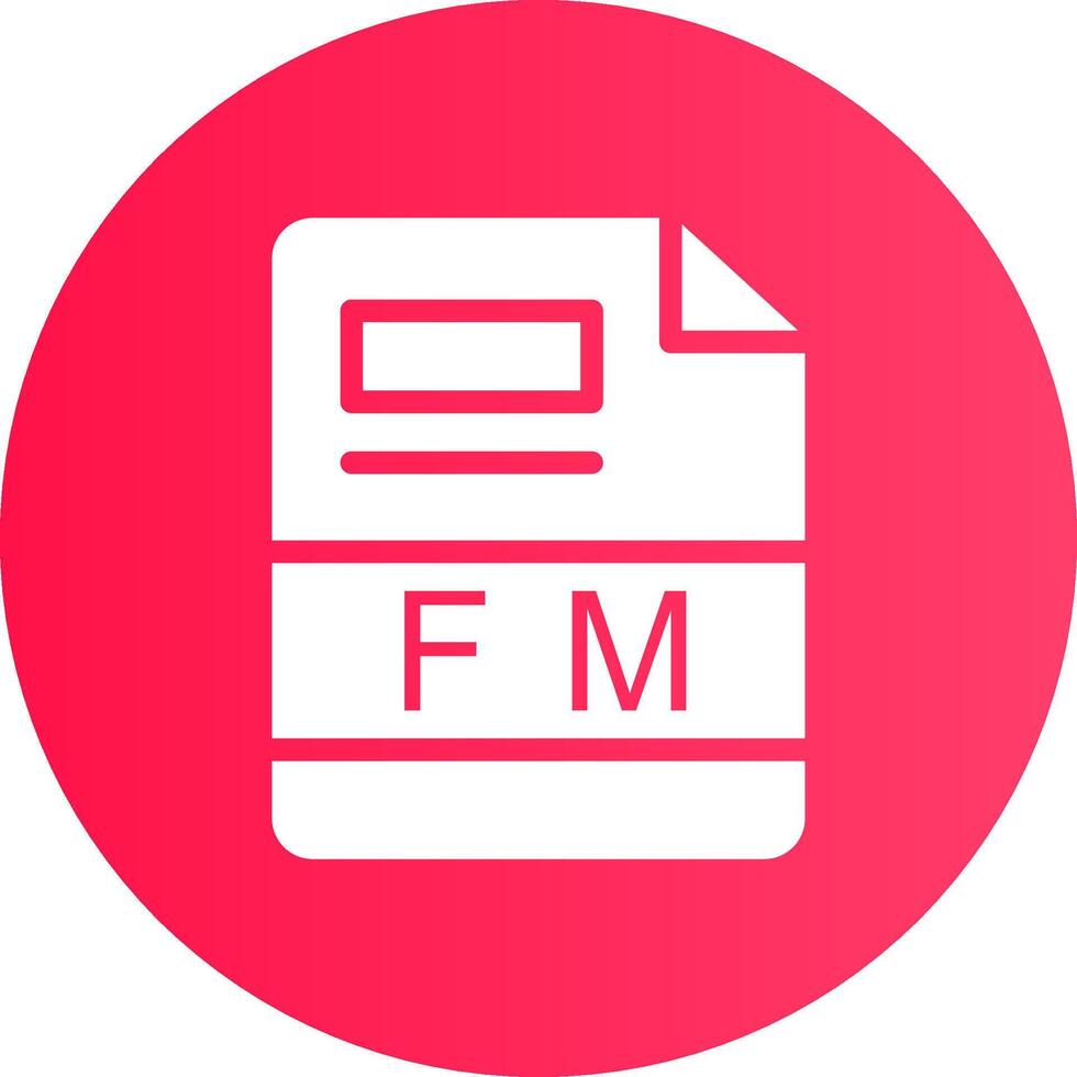 fm kreativ Symbol Design vektor