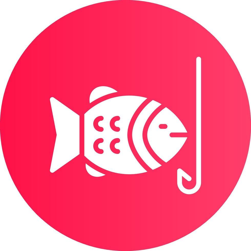 süchtig Fisch kreativ Symbol Design vektor