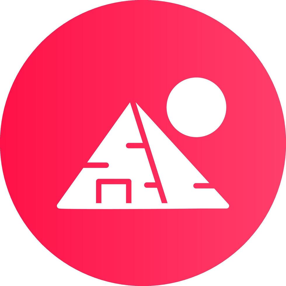 pyramid landskap kreativ ikon design vektor