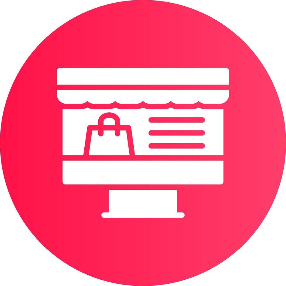 Online-Shopping kreatives Icon-Design vektor