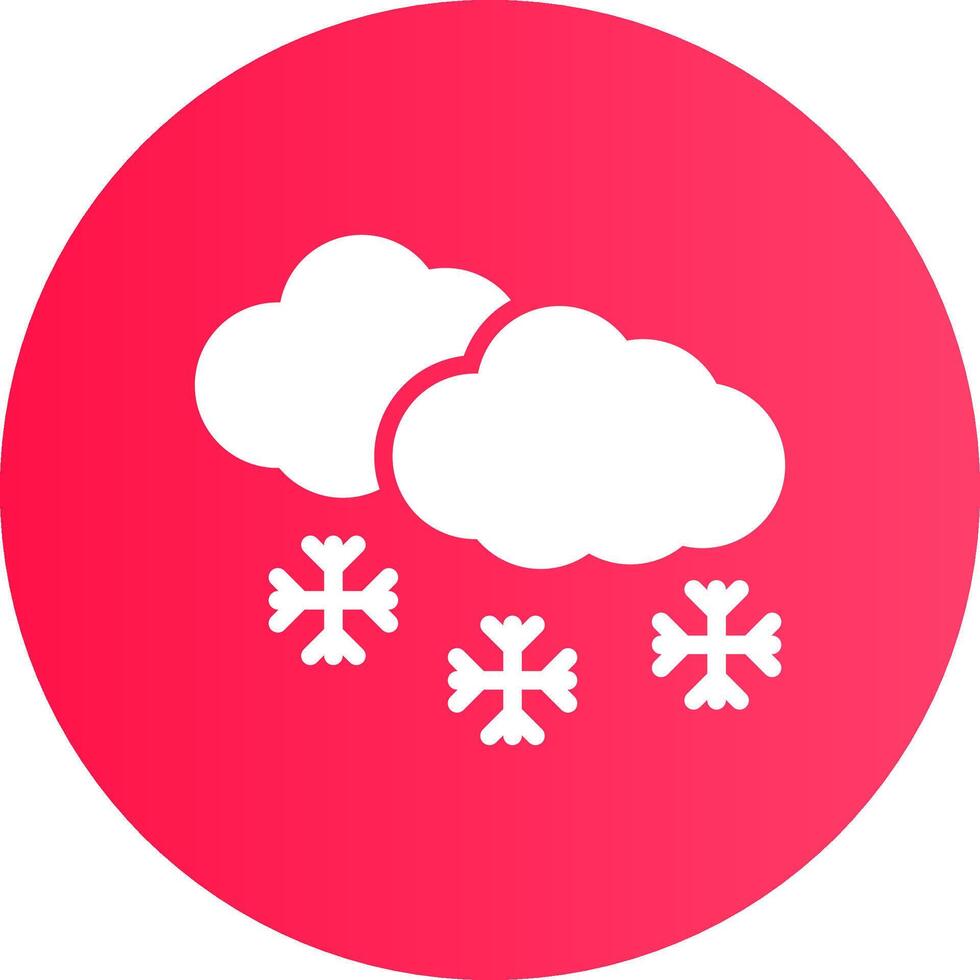 Schnee kreatives Icon-Design vektor