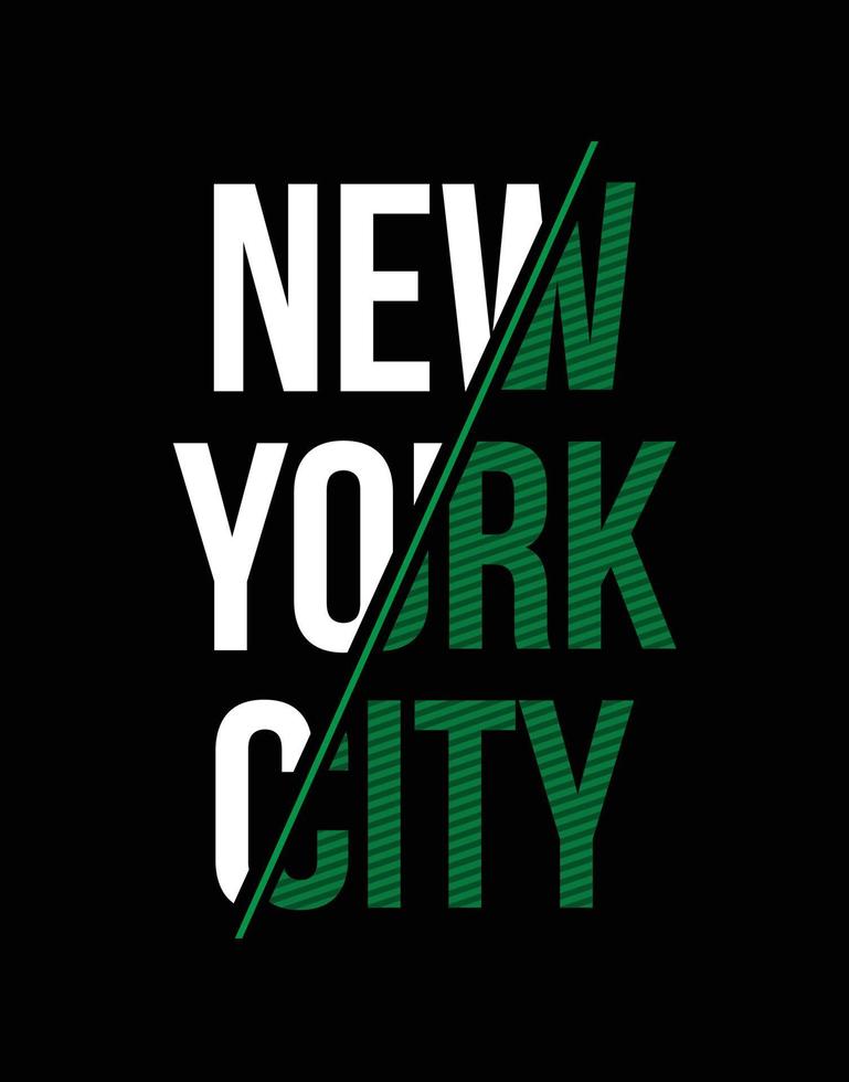 New York City typografisches T-Shirt-Design vektor