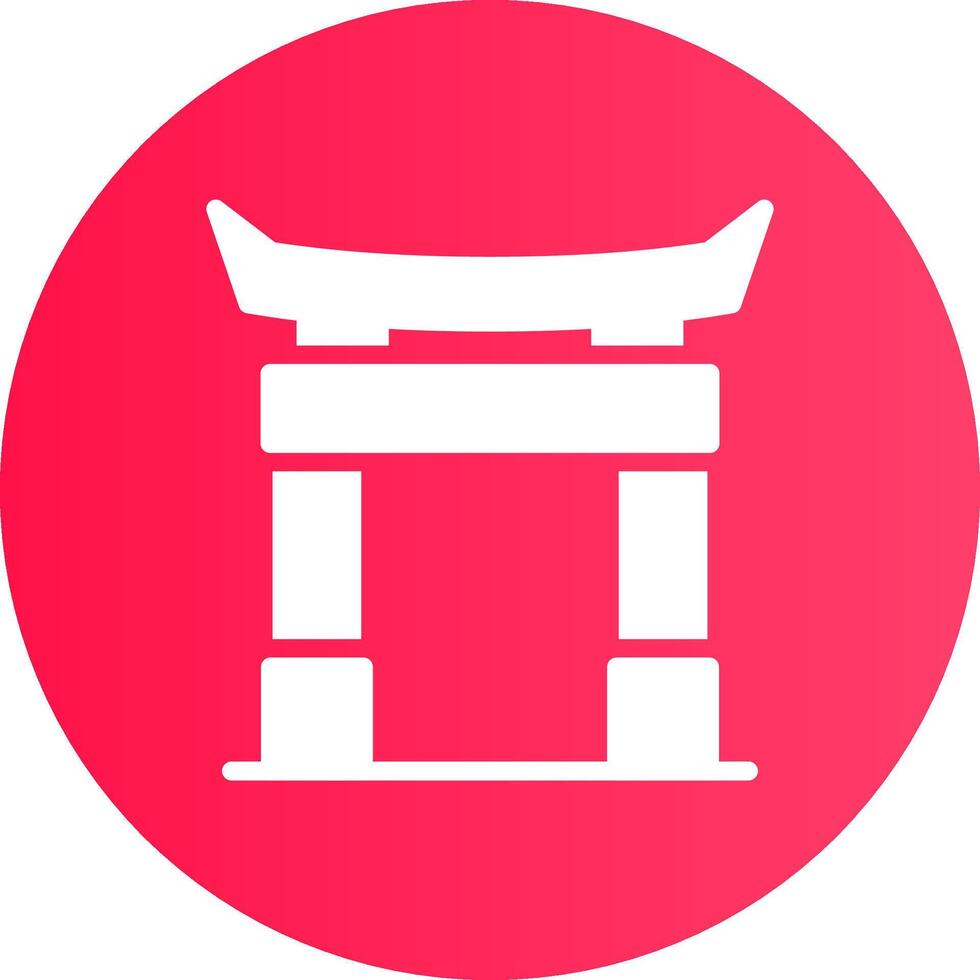 Torii-Tor kreatives Icon-Design vektor