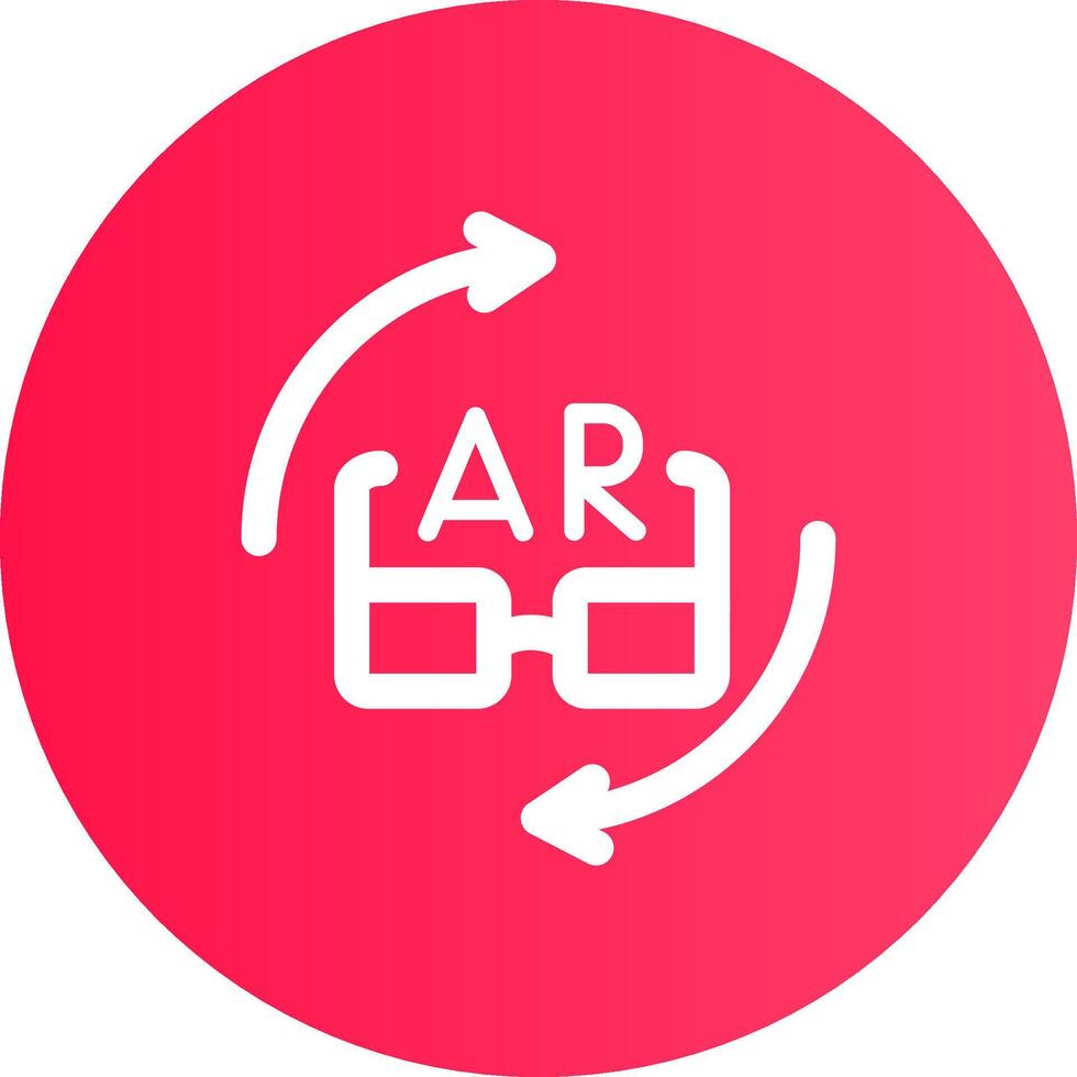 ar Brille kreativ Symbol Design vektor