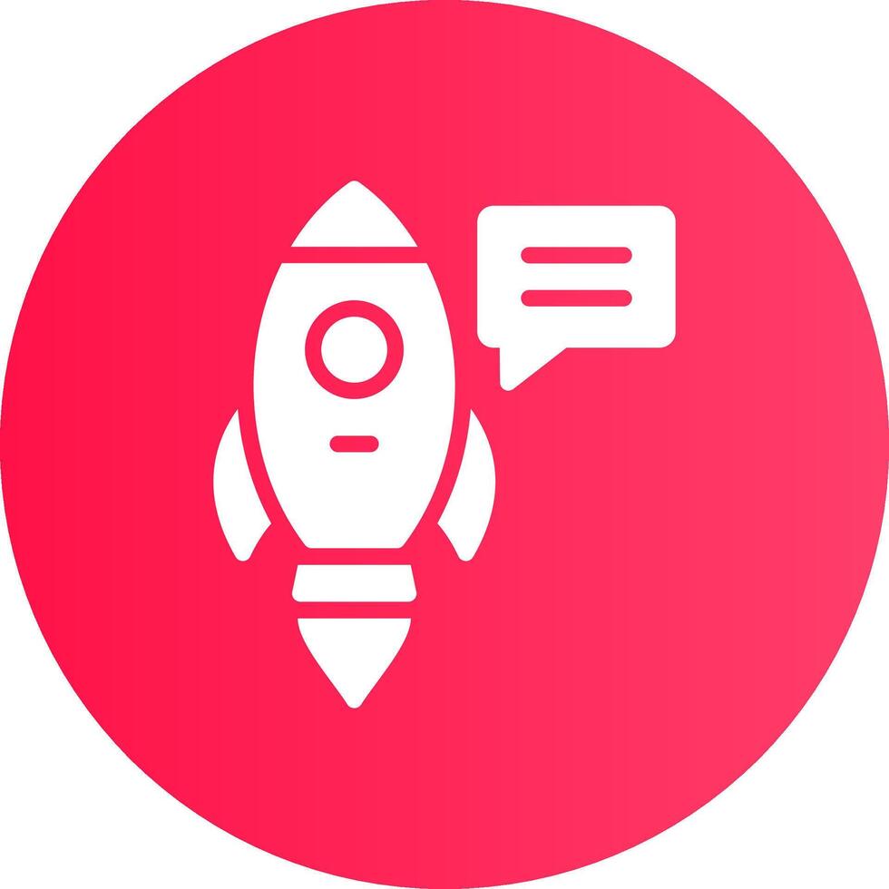 Rakete kreatives Icon-Design vektor
