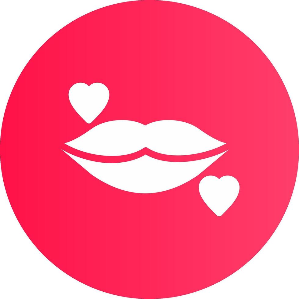 Lippen kreatives Icon-Design vektor