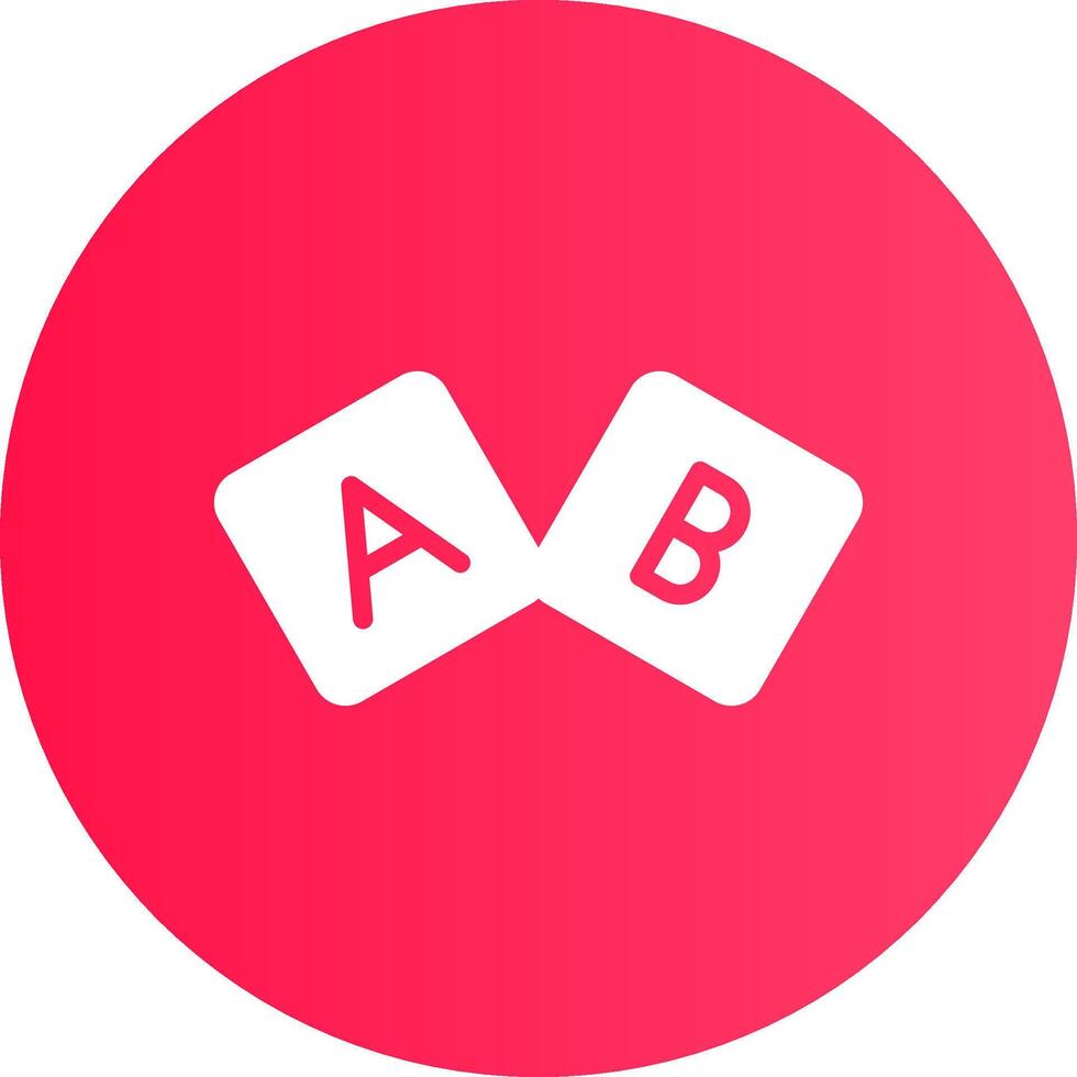 ABC-Block kreatives Icon-Design vektor