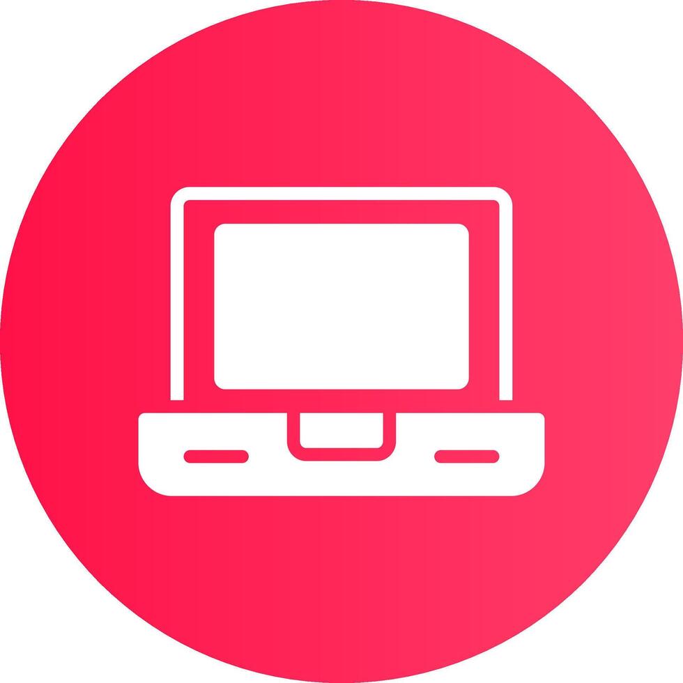 Laptop kreatives Icon-Design vektor