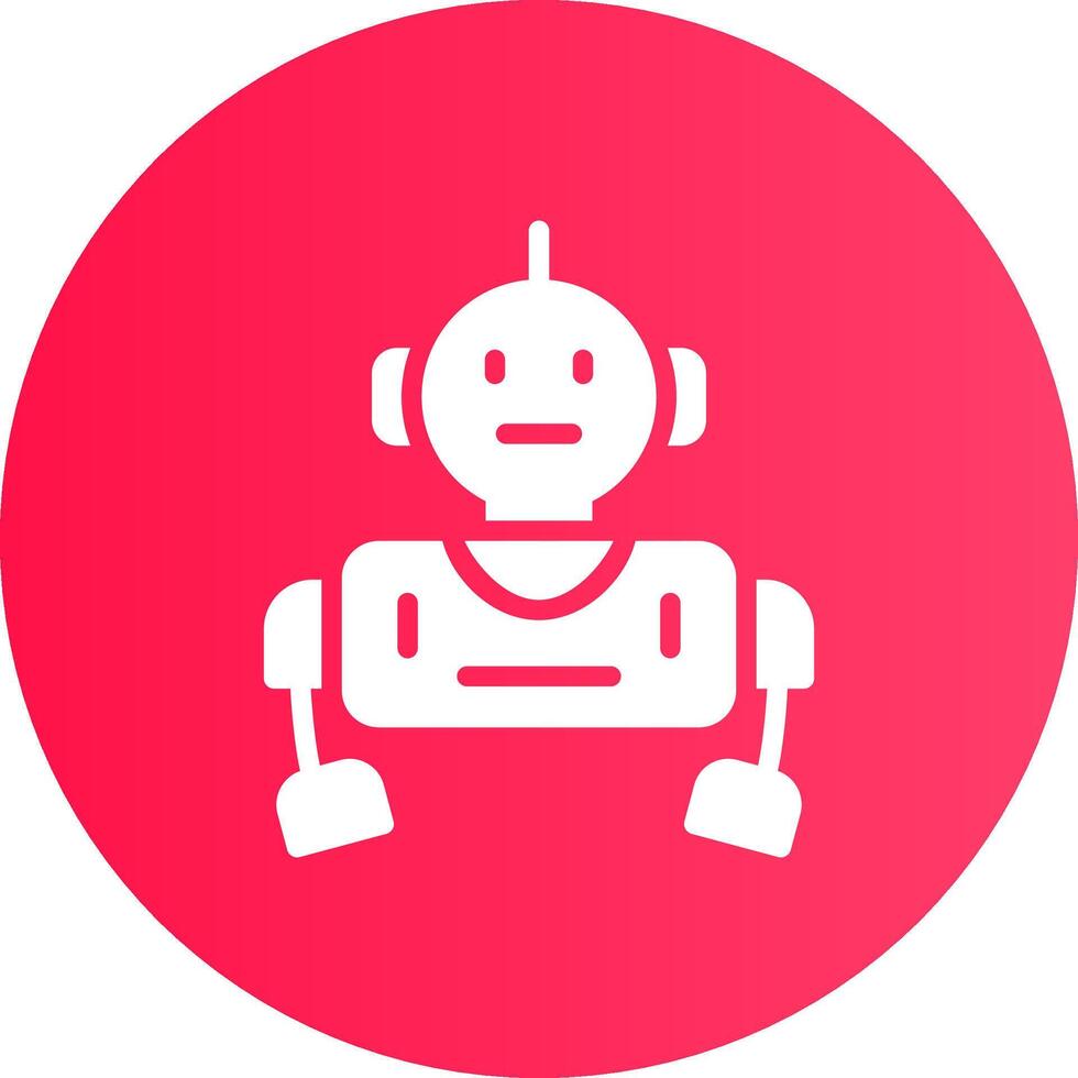 Roboter kreatives Icon-Design vektor